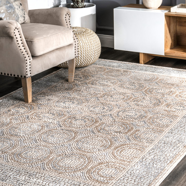 Bungalow Rose Tazewell Geometric Beige Area Rug & Reviews Wayfair